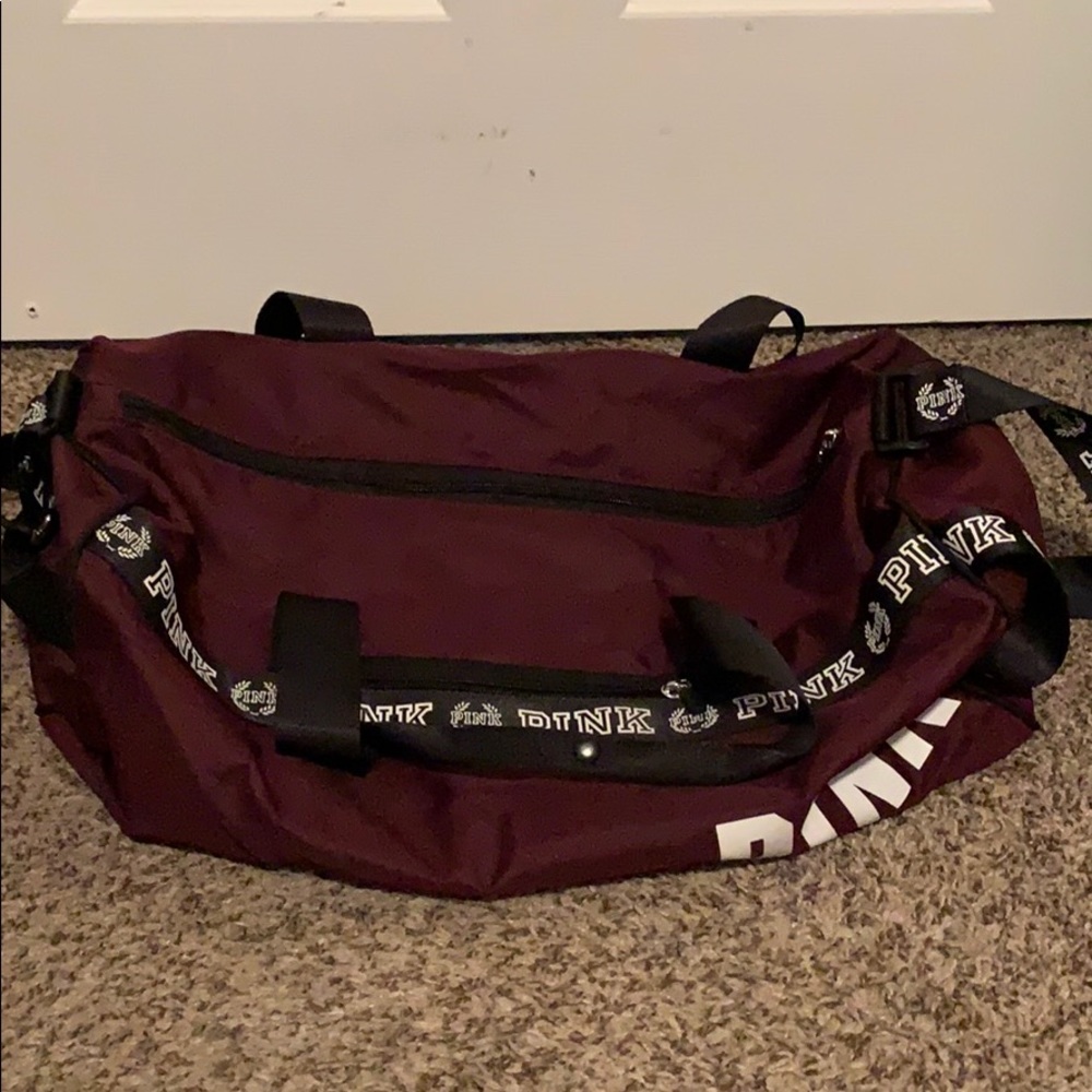 Victoria’s Secret pink duffel bag